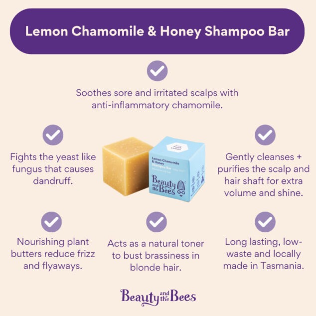 Lemon Chamomile & Honey Shampoo Bar
