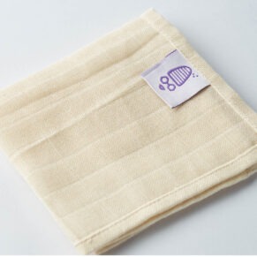 Organic 100% Cotton Muslin Face Cleansing Cloth 2pk